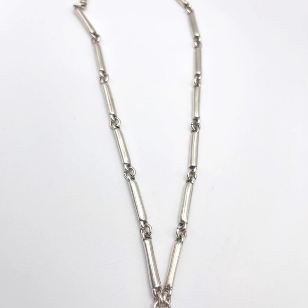 NWT Uno De 50 Bossy Waterfalls Necklace Pink Crystal Silver Plated Links chain - Picture 12 of 16
